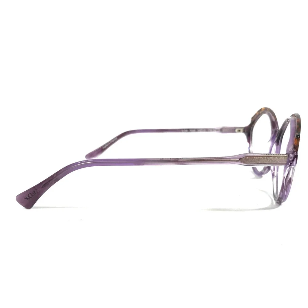 BOZ Eyeglasses Frames ILDA 7092 Purple Brown Amber Cat Eye 53-17-135